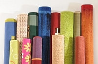 Rolls of carpet